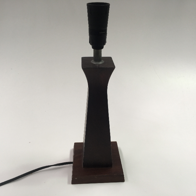LAMP, Base (Table) - Contemp Wood Tapered, Dark Stain